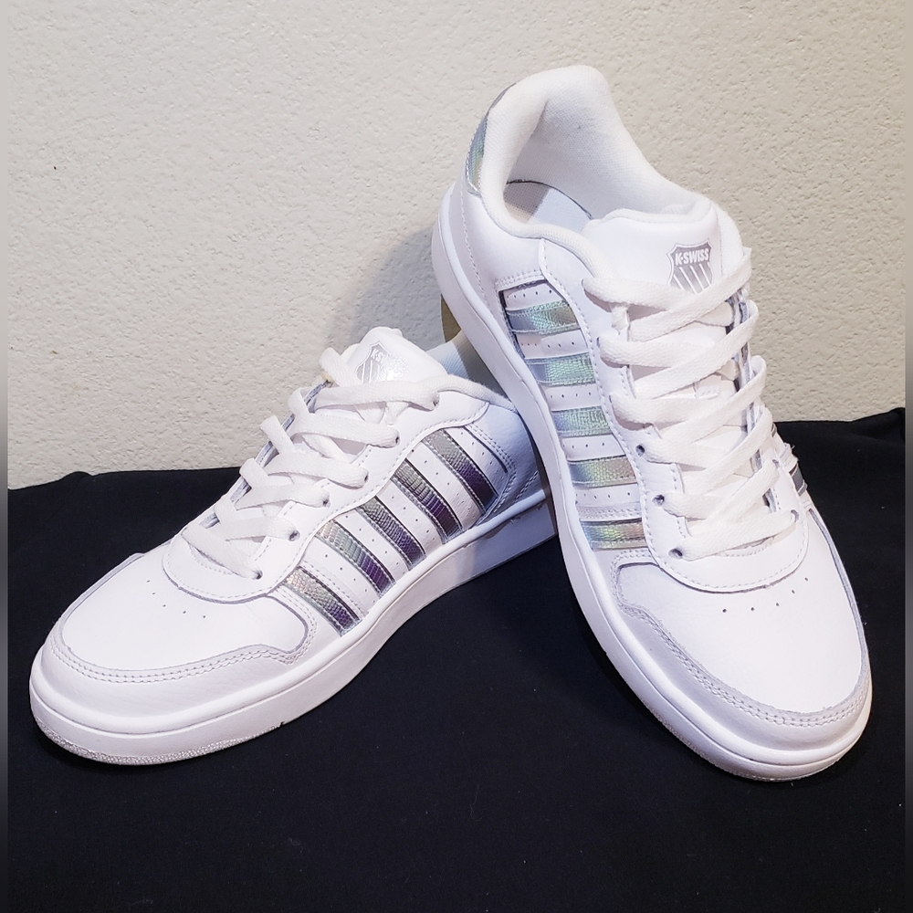 K-Swiss Iridescent Court Palisades Low Tennis Shoes women's size 10